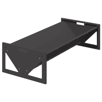 Fodertrog för boskap Svart 108 x 50 x 28 cm Kallvalsat Stål