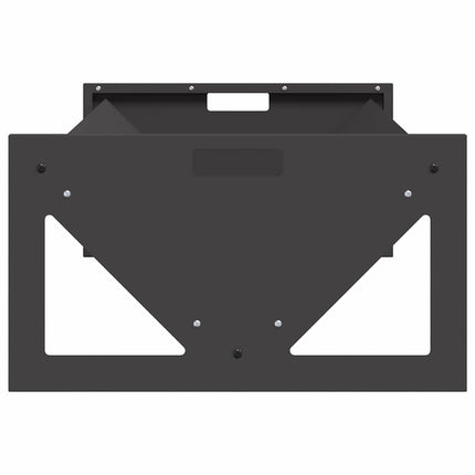 Fodertrog för boskap Svart 108 x 50 x 28 cm Kallvalsat Stål