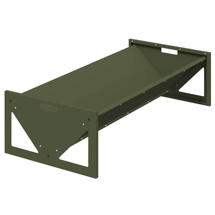 Fodertrog för boskap Olivgrön 108 x 50 x 28 cm Kallvalsat Stål