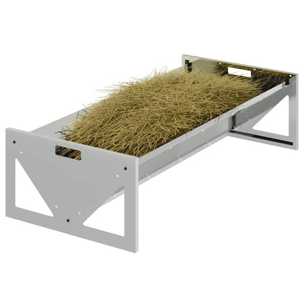 Fodertrog för boskap Silver 108 x 50 x 28 cm Galvaniserat Stål