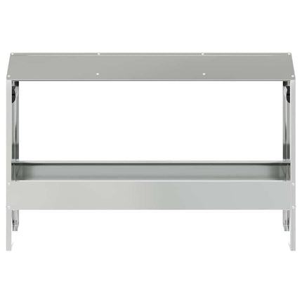 Kycklingmatningsränna Silver 81 x 32 x 53,5 cm
