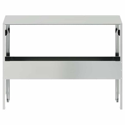 Fodertrog för boskap Silver 79 x 35 x 62 cm Galvaniserat Stål