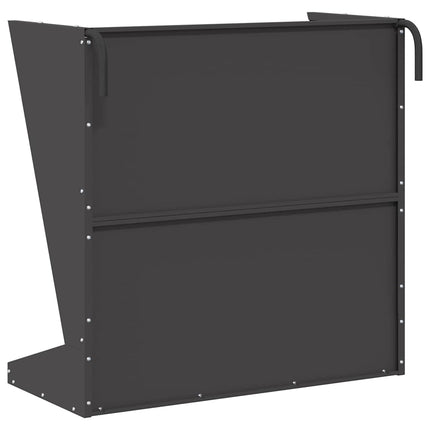 Höutfodrare Svart 71 x 33 x 70 cm Kallvalsat Stål