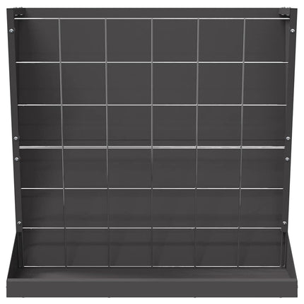 Höutfodrare Svart 71 x 33 x 70 cm Kallvalsat Stål
