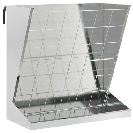 Höutfodrare Silver 71 x 33 x 70 cm Galvaniserat Stål