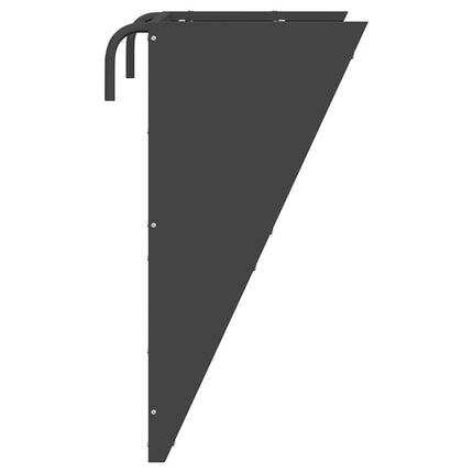 Hängande Höutfodrare Svart 61 x 33 x 66 cm Kallvalsat Stål