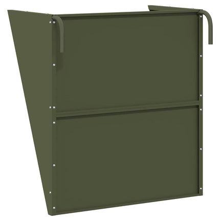 Hängande Höutfodrare Olivgrön 61 x 33 x 66 cm Kallvalsat Stål