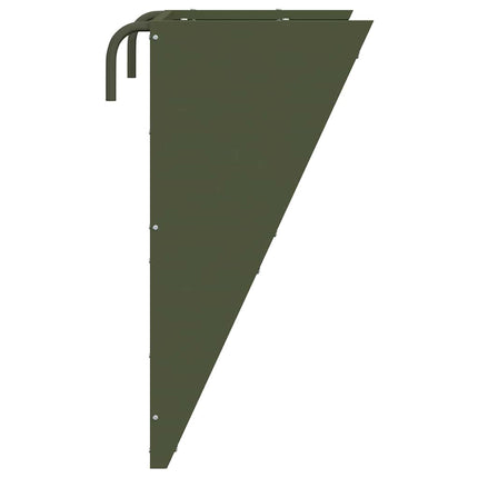 Hängande Höutfodrare Olivgrön 61 x 33 x 66 cm Kallvalsat Stål