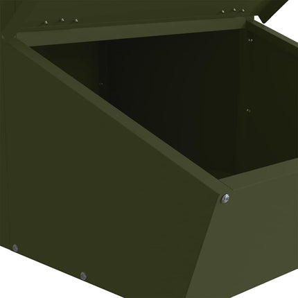 Gris Matare Olivgrön 55 x 38 x 76 cm Kallvalsat Stål