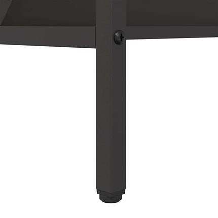 Lantbruks Foderautomat Svart 100 x 60 x 90 cm Kallvalsat Stål