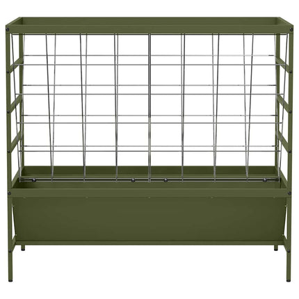 Lantbruks Foderautomat Olivgrön 100 x 60 x 90 cm
