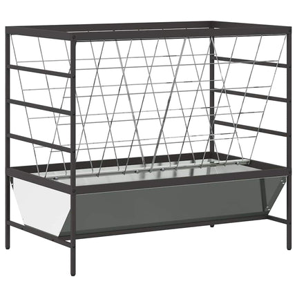 Lantbruks Foderautomat Silver 100 x 60 x 90 cm