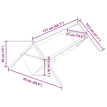 Fodertrog för boskap Olivgrön 111 x 76 x 38 cm Kallvalsat Stål