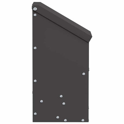 Hönsfodertråg Svart 21 x 16 x 33 cm Kallvalsat Stål