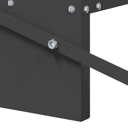 Kyckling Trampmatare Svart 48,5 x 39,5 x 19 cm Kallvalsat Stål