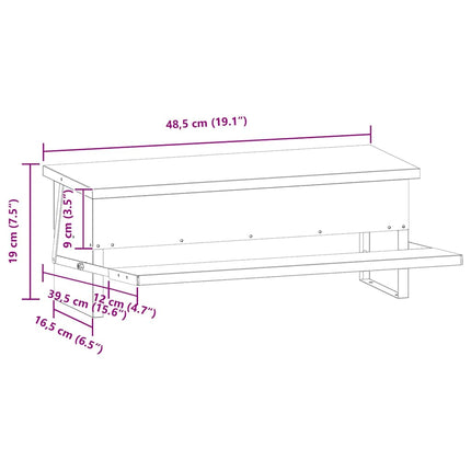 Kyckling Trampmatare Svart 48,5 x 39,5 x 19 cm Kallvalsat Stål