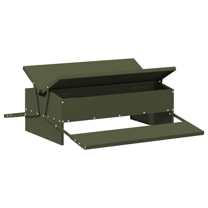 Kyckling Trampmatare Olivgrön 75 x 53 x 20,5 cm Kallvalsat Stål