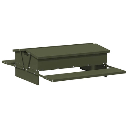 Kyckling Trampmatare Olivgrön 75 x 53 x 20,5 cm Kallvalsat Stål