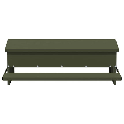 Kyckling Trampmatare Olivgrön 75 x 53 x 20,5 cm Kallvalsat Stål