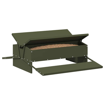 Kyckling Trampmatare Olivgrön 75 x 53 x 20,5 cm Kallvalsat Stål