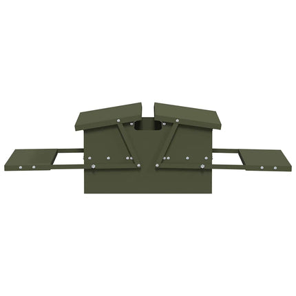 Kyckling Trampmatare Olivgrön 75 x 53 x 20,5 cm Kallvalsat Stål