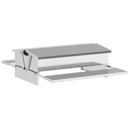 Kyckling Trampmatare Silver 75 x 53 x 20,5 cm Galvaniserat Stål