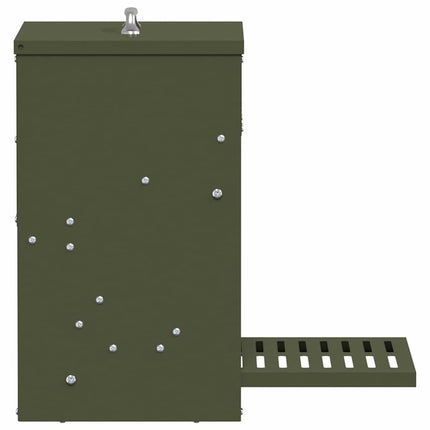Kyckling Trampmatare Olivgrön 33 x 42 x 40 cm Kallvalsat Stål