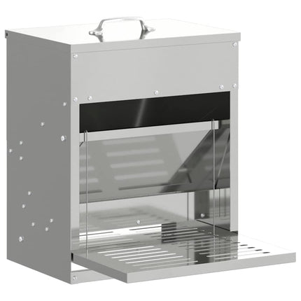 Kyckling Trampmatare Silver 33 x 42 x 40 cm Galvaniserat Stål