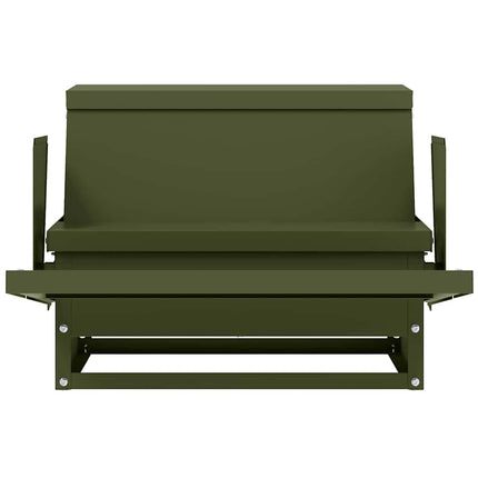 Kyckling Trampmatare Olivgrön 50 x 40 x 29 cm Kallvalsat Stål