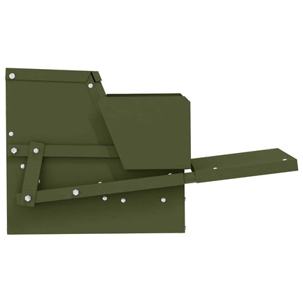 Kyckling Trampmatare Olivgrön 50 x 40 x 29 cm Kallvalsat Stål