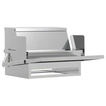 Kyckling Trampmatare Silver 50 x 40 x 29 cm Galvaniserat Stål