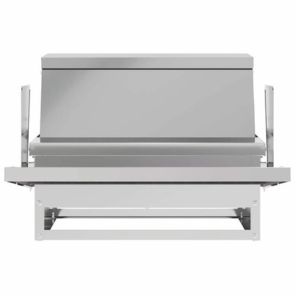 Kyckling Trampmatare Silver 50 x 40 x 29 cm Galvaniserat Stål