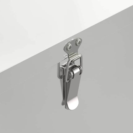 Hönsfodertråg 2 pcs Silver 60,5 x 29 x 51 cm Galvaniserat Stål