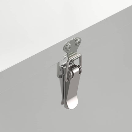 Hönsfodertråg 2 pcs Silver 32,5 x 20,5 x 43 cm