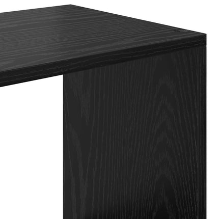 Bokskåp Svart Ek 137,5 x 29 x 137,5 cm Konstruerat trä