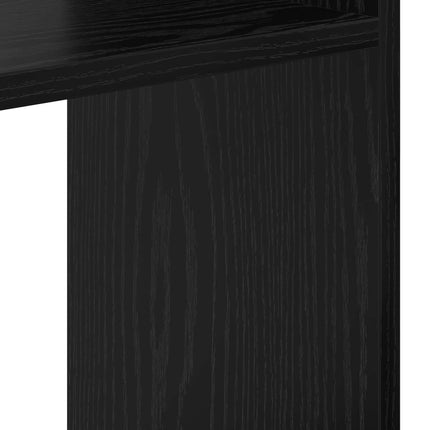 Bokskåp Svart Ek 92 x 29 x 188 cm Konstruerat trä