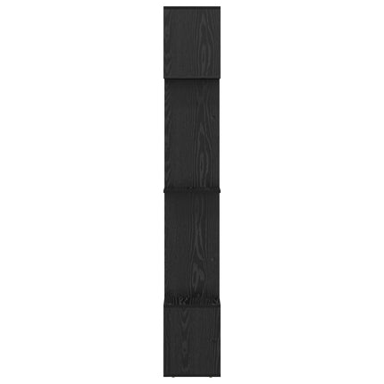 Bokskåp Svart Ek 92 x 29 x 188 cm Konstruerat trä