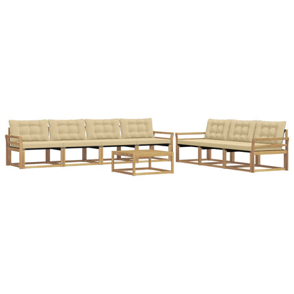 Utomhussoffset 8 st Vit och Beige
