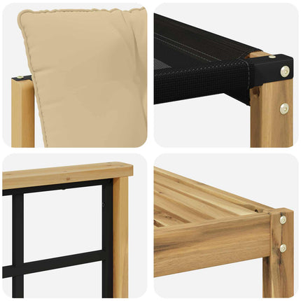 Utomhussoffset 8 pcs Vit och Beige