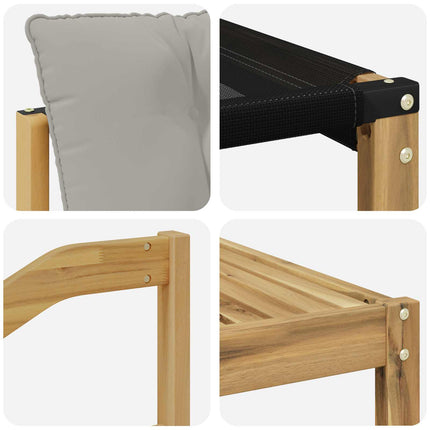 Utomhussoffset 8 pcs Vit och ljusgrå 79 x 79 x 37 cm