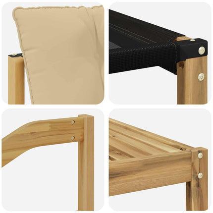 Utomhussoffset 5 pcs Vit och Beige 79 x 79 x 37 cm