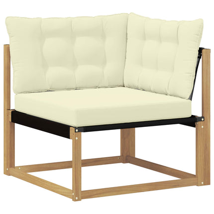 Utomhussoffset 6 pcs Vit och grädde 79 x 79 x 37 cm