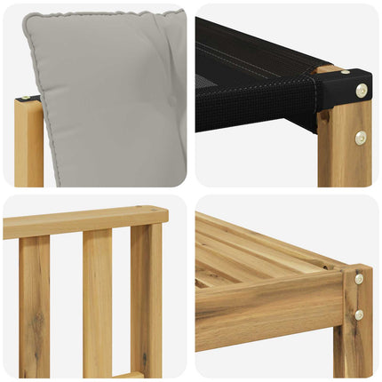 Utomhussoffset 7 pcs Vit och ljusgrå 79 x 79 x 37 cm