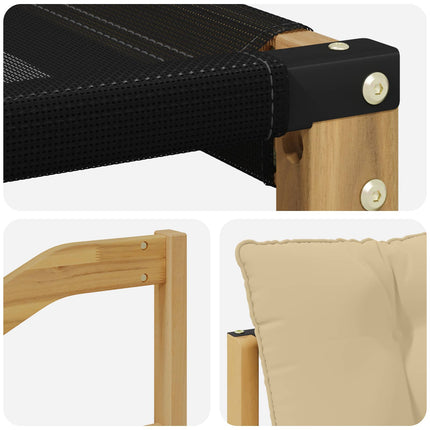 Utomhussoffset med kudde 8 pcs Vit och Beige