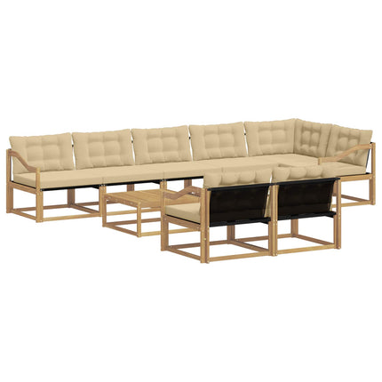 Utomhussoffset 9 st Vit och Beige