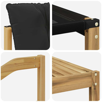 Utomhussoffset 7 pcs Vit och svart 79 x 79 x 37 cm
