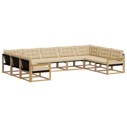 Utomhussoffset 9 st Vit och Beige
