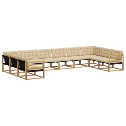Utomhussoffset 10 st Vit och Beige