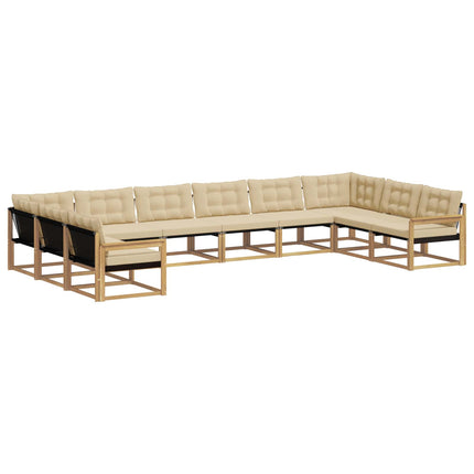 Utomhussoffset 10 st Vit och Beige