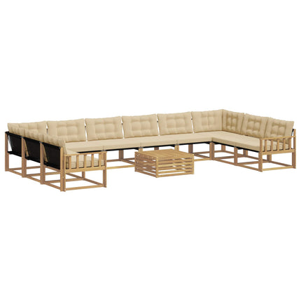 Utomhussoffset 11 st Vit och Beige